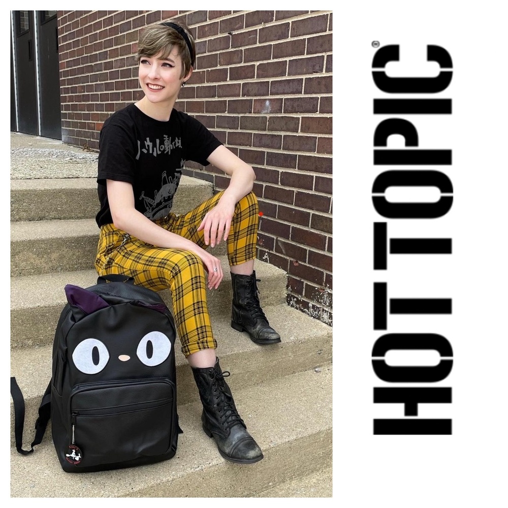 Hot Topic Yellow & Black Plaid Pants
